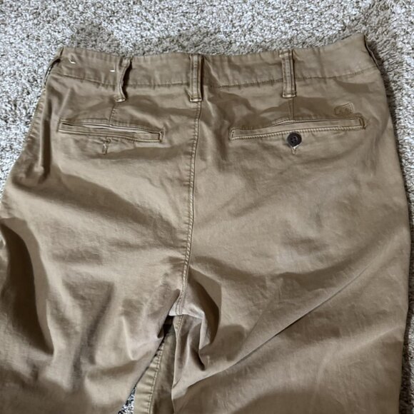 American Eagle Pants Mens 31x32 Brown Flex Chino Khaki Casual Straight - Picture 7 of 13